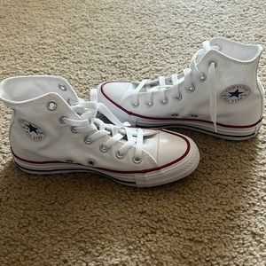 Converse- high top, white, women’s size 6, never worn